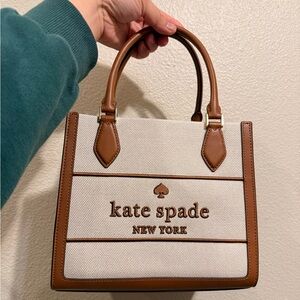 Kate Spade Tan and Cream Satchel